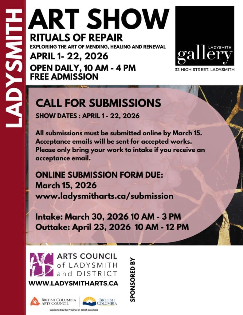 Ladysmith Gallery April 2026 Show Call for Entry: Rituals of Repair